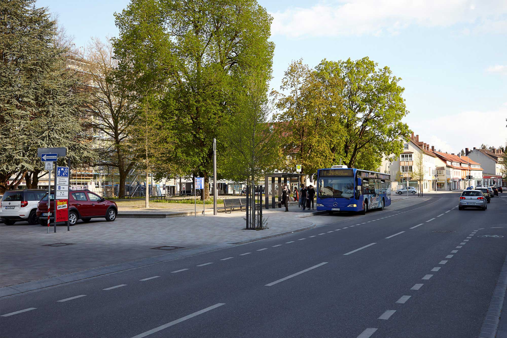 Am Neuen Markt wurde auch die Verkehrsführung neu gebaut – ebenfalls eine Aufgabe der Abteilung Tiefbau.