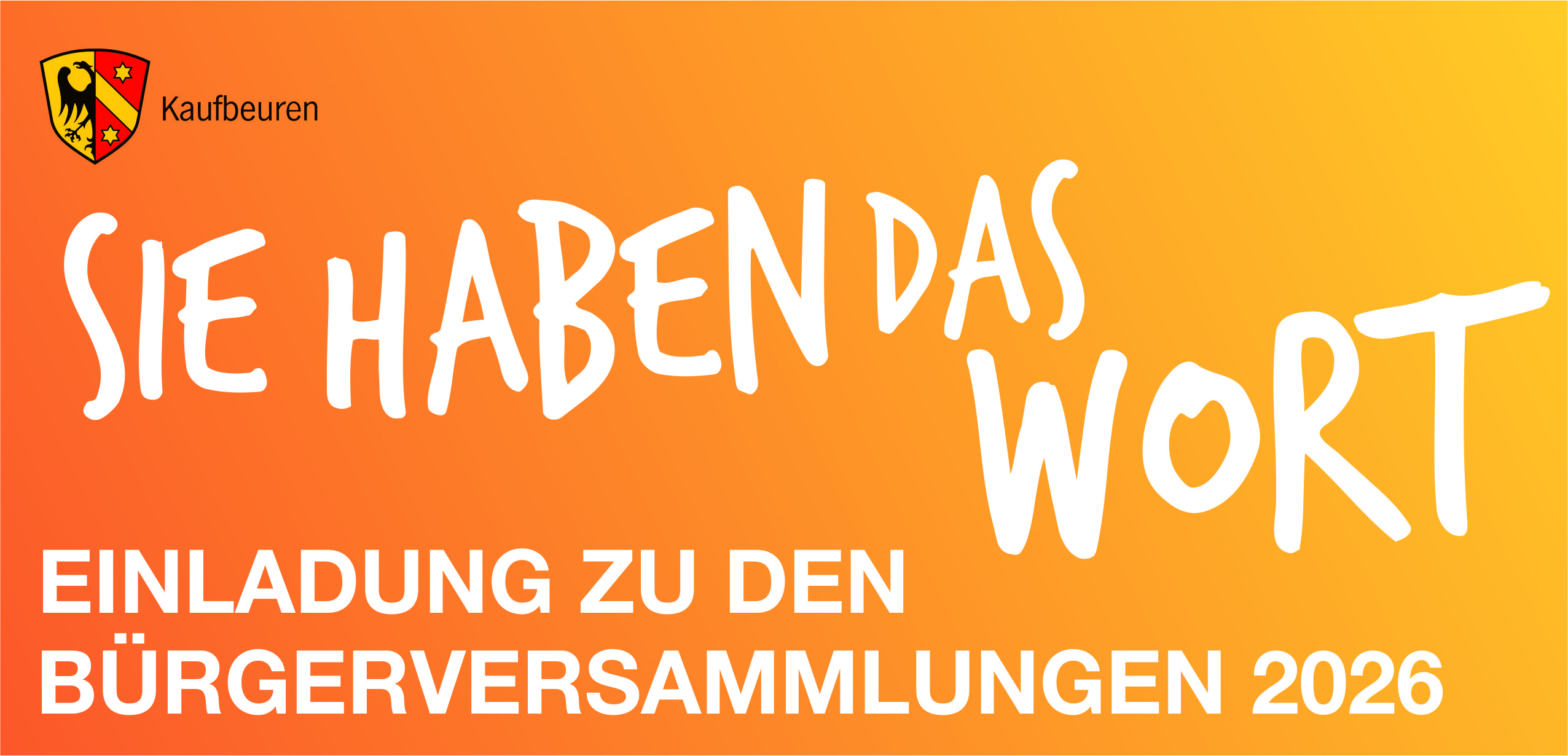 Bürgerversammlungen 2026