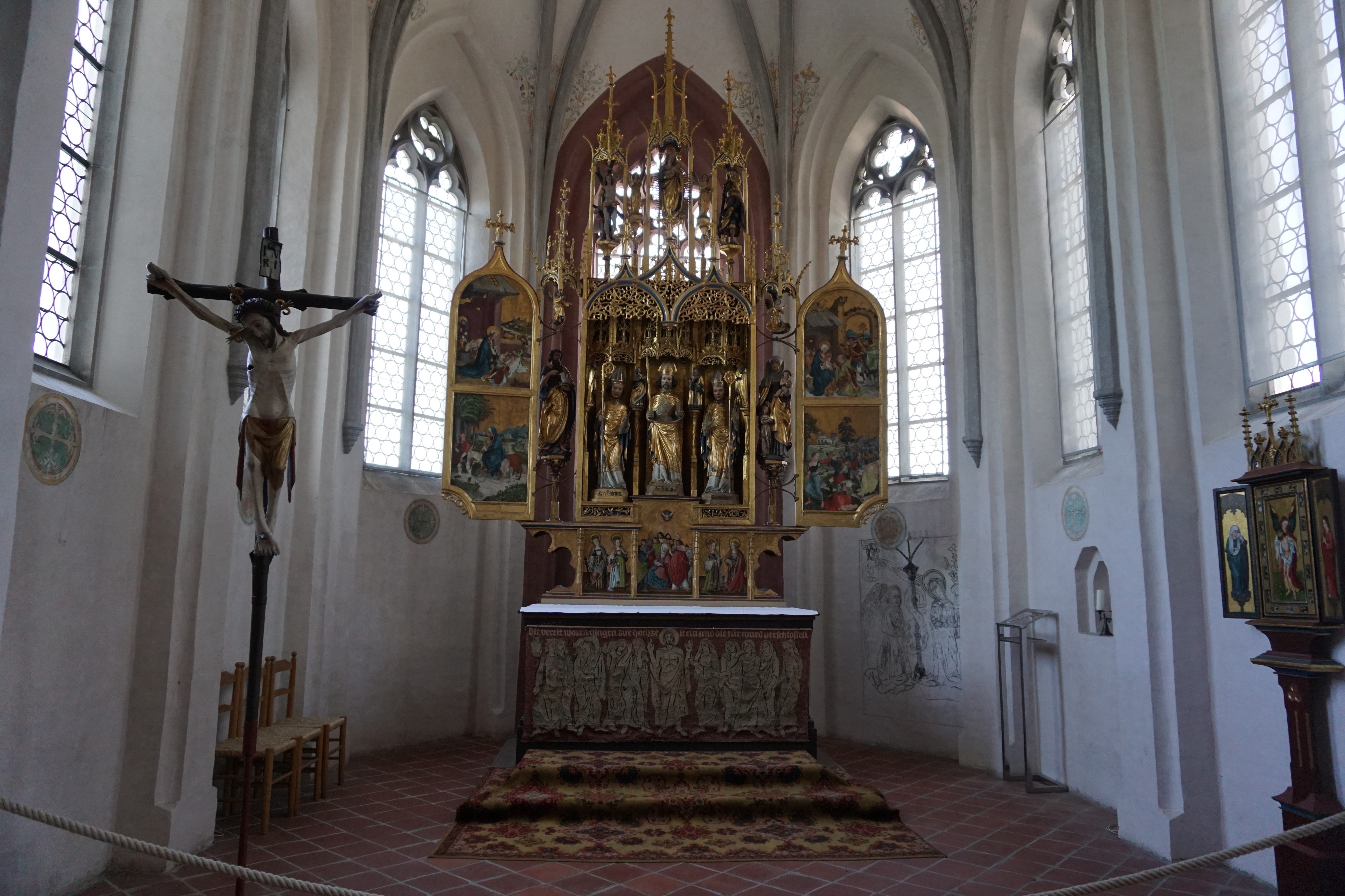 Bildnachweis: Der Altar von Jörg Lederer in der Blasiuskirche von 1518. (Foto: Lauschtour)