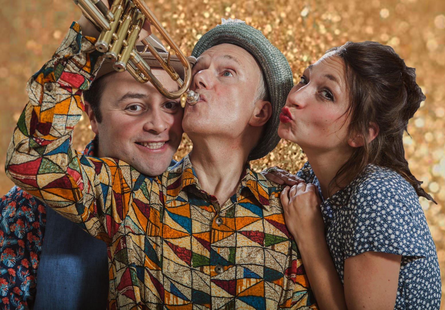 Die MUSENWUNDER Patrick L. Schmitz, Franz Tröger und Aline Joers (Foto: MUSENWUNDER)