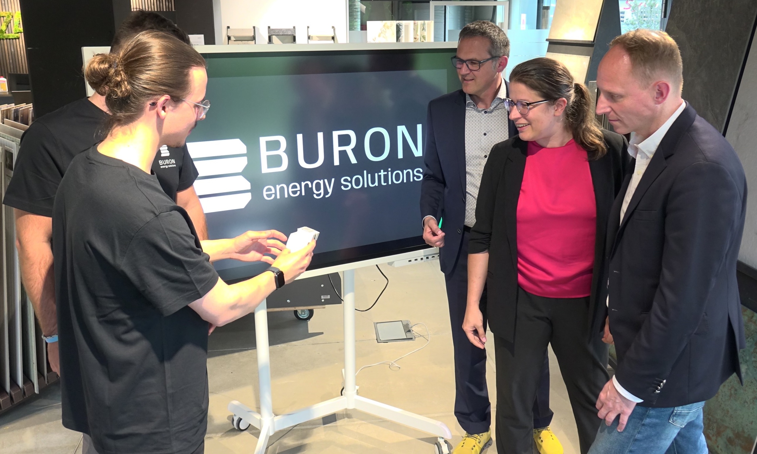 Präsentation bei Buron Energy Solutions. Foto: Stadt Kaufbeuren.