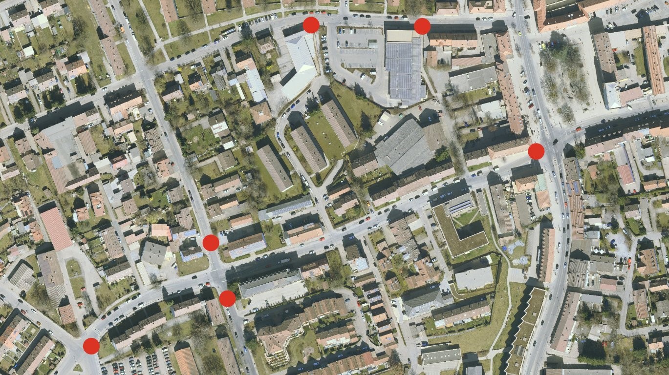 Übersicht Vollsperrung 2 Hüttenstraße/Stadt Kaufbeuren