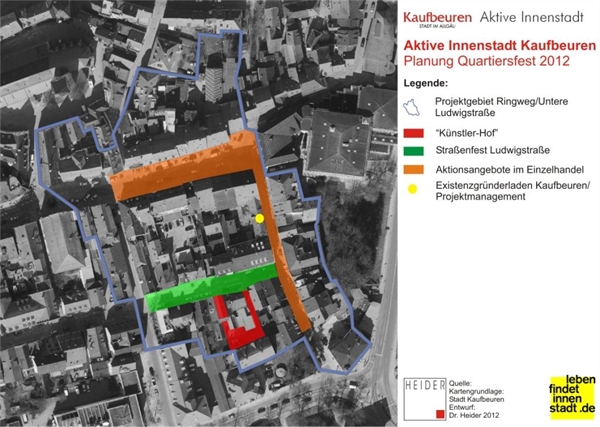 Übersichtsplan Quartiersfest 2012
Stand: 30.08.2012