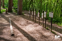 Station 11 Weitsprung: Hier kannst du dich mit den Tieren des Waldes im Weitsprung messen.<br> 